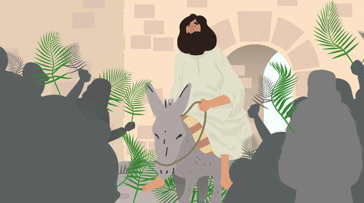 Jesus-rir-inn-i-Jerusalem